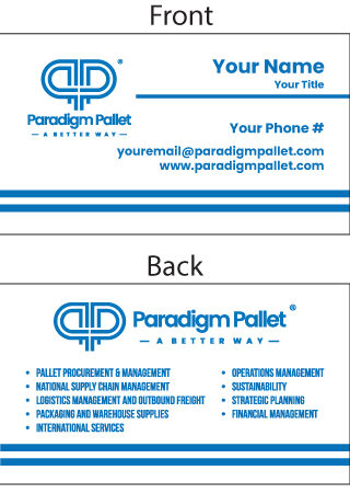 Paradigm Pallet Business Cards